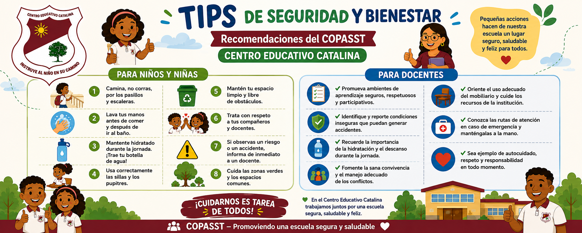 Tips de Seguridad y Bienestar Escolar